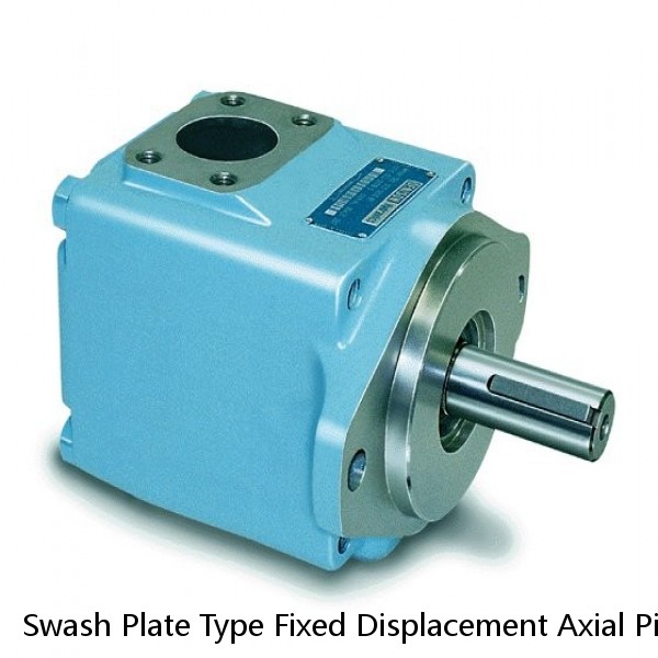 Swash Plate Type Fixed Displacement Axial Piston Pump With Low Noise Level